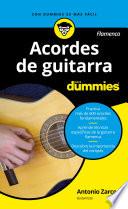 Libro Acordes de guitarra flamenco para Dummies