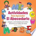 Libro Actividades Para Aprender El Abecedario