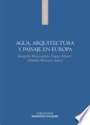 Libro Agua, arquitectura y paisaje en Europa