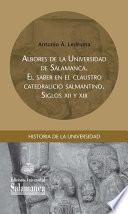 Libro Albores de la Universidad de Salamanca
