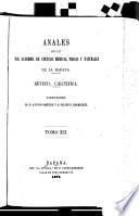 Libro Anales de la Academia de ciencias medicas, físicas y naturales de la Habana