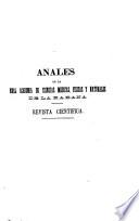 Libro Anales de la Academia de Ciencias Médicas, Físicas y Naturales de la Habana