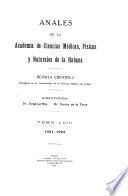 Libro Anales de la Academia de ciencias medicas, físicas y naturales de la Habana