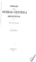 Libro Anales de la Sociedad Científica Argentina