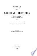 Libro Anales de la Sociedad Científica Argentina