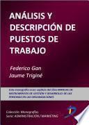 Libro Análisis y descripción de puestos de trabajo