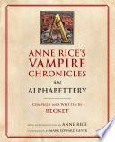 Libro Anne Rice's Vampire Chronicles An Alphabettery