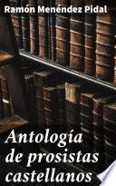 Libro Antología de prosistas castellanos