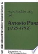 Libro Antonio Ponz, 1725-1792