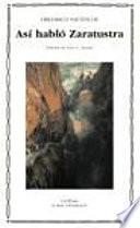 Libro Así habló Zaratustra