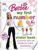 Libro Barbie Me Primer Libro de Pegatinas de Numeros/Barbie My First Number Sticker Book