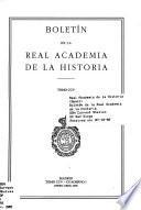 Libro Boletín de la Real Academia de la Historia