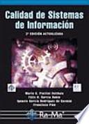 Libro Calidad de Sistemas de Información. 2a Edición