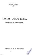 Libro Cartas desde Rusia