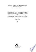 Libro Catálogo colectivo del patrimonio bibliográfico español