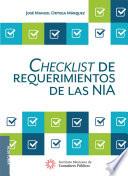 Libro Checklist de requerimientos de las NIA