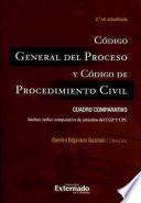 Libro Código General del Proceso y Código de Procedimiento Civil: Cuadro comparativo
