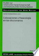 Libro Colocaciones y fraseología en los diccionarios