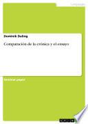 Libro Comparación de la crónica y el ensayo