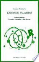 Libro Crisis de palabras