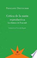 Libro Crítica de la razón reproductiva