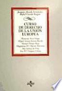 Libro Curso de Derecho de la Unión Europea