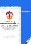 Libro Democracia y derechos humanos en Europa y en América