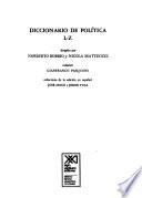 Libro Diccionario de política