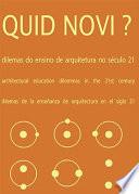 Libro Dilemas de la Enseñanza de Arquitectura en El Siglo 21