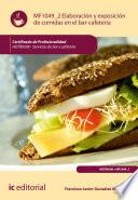 Libro Elaboración y exposicion de comidas en el bar-cafetería. HOTR0508