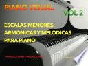 Libro Escalas menores: armónicas y melódicas para piano Vol 2