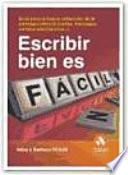 Libro ESCRIBIR BIEN ES FÁCIL