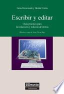 Libro Escribir y editar