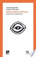 Libro Esfera pública africana