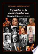 Libro Españoles en la memoria habanera
