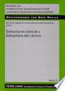 Libro Estructuras léxicas y estructura del léxico