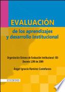 Libro Evaluación de los aprendizajes y desarrollo institucional