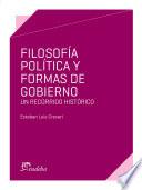 Libro Filosofía política y formas de gobierno