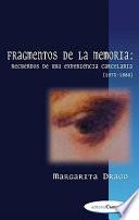 Libro Fragmentos de la memoria