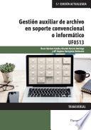 Libro Gestión auxiliar de archivo en soporte convencional o informático - Windows 10 y Access 2016