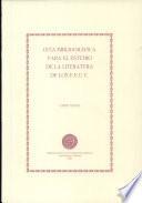 Libro Guía bibliográfica para el estudio de la literatura de los Estados Unidos