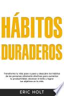 Libro Hábitos duraderos