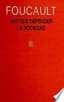 Libro Hay que defender la sociedad