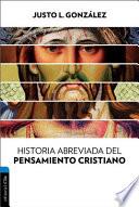 Libro Historia Abreviada del Pensamiento Cristiano