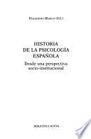 Libro Historia de la psicología española