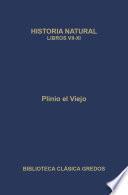 Libro Historia natural. Libros VII-XI