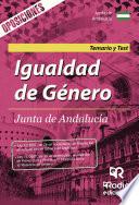 Libro Igualdad de Género. Junta de Andalucía. Temario y Test