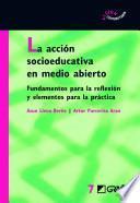 Libro La acción socioeducativa en medio abierto