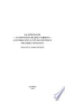 Libro La lengua de "La infancia de Jesu-Christo"