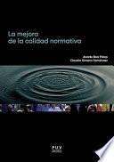 Libro La mejora de la calidad normativa